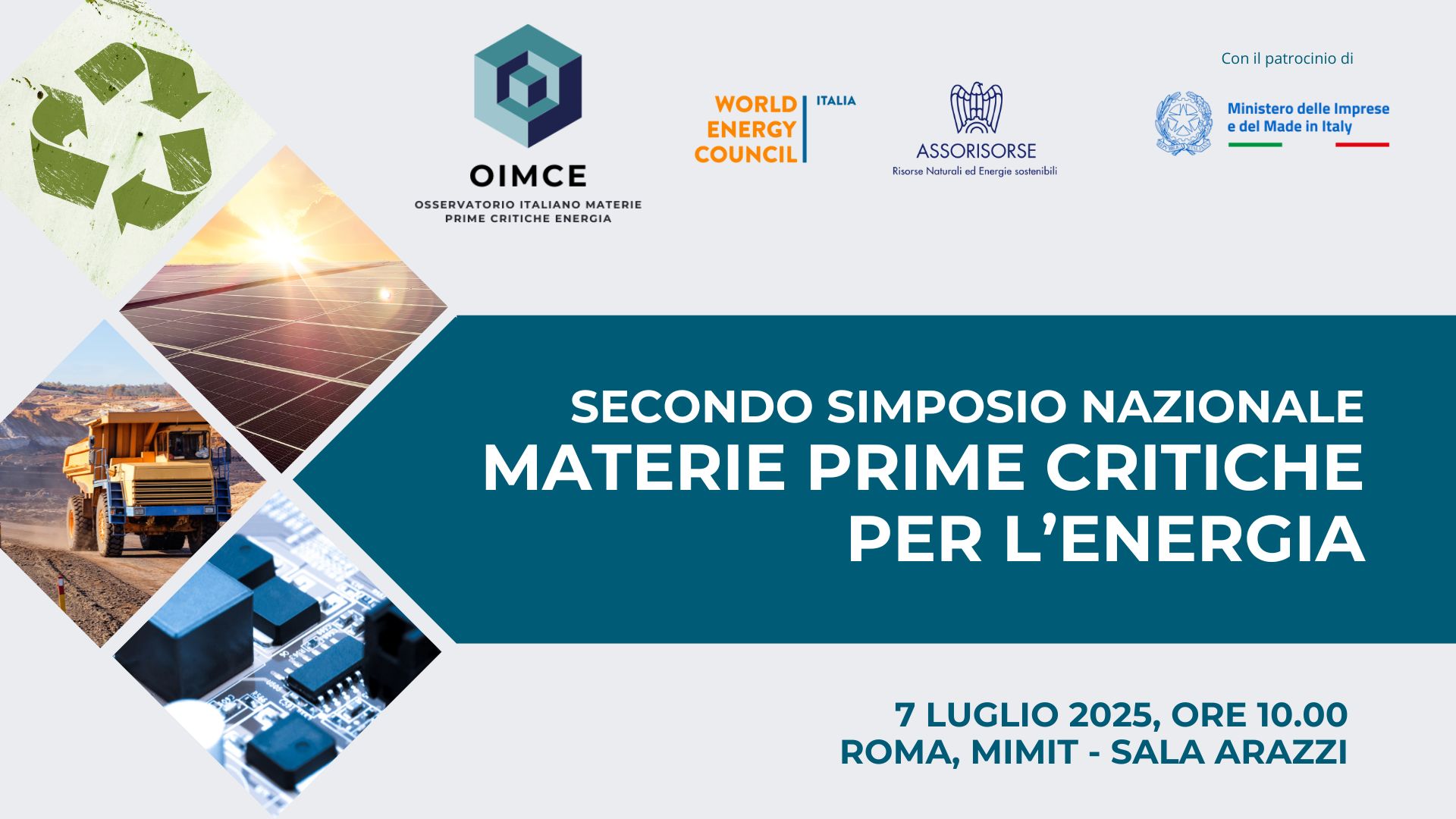 Simposio nazionale materie prime critiche energia